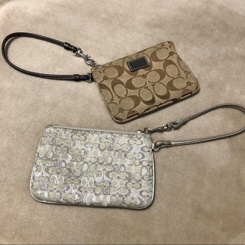 SOLD - Wallet: 2 x COACH Wristlets 🛍 Bundle Me! - Picture 1 of 4